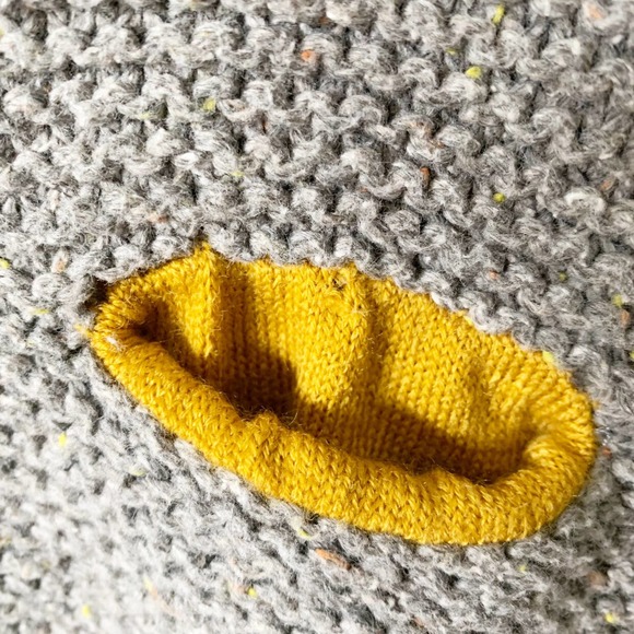 Zara Grey Knit Owl Pocket Sweater | 4-5 Years - Picture 3 of 7